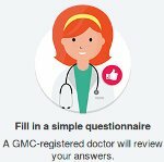 Complete the medical form and survey for the doctor's response